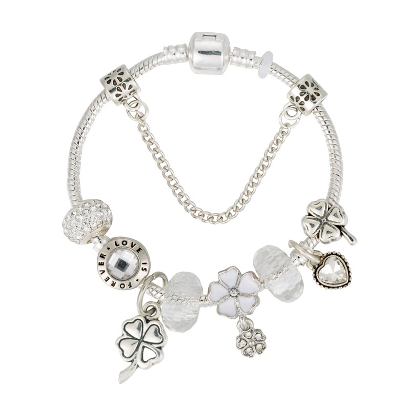Stylish Flower Charm Bracelet Stylish Flower Charm Bracelet