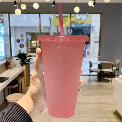 Stylish Glitter Straw Cup Reusable Drinkware Stylish Glitter Straw Cup Reusable Drinkware