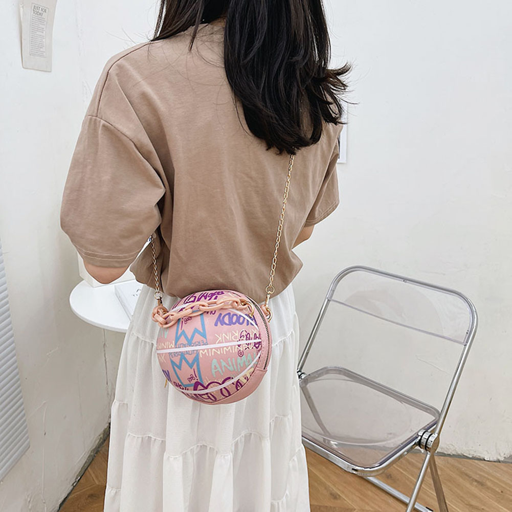 Stylish Graffiti Basketball Handbag