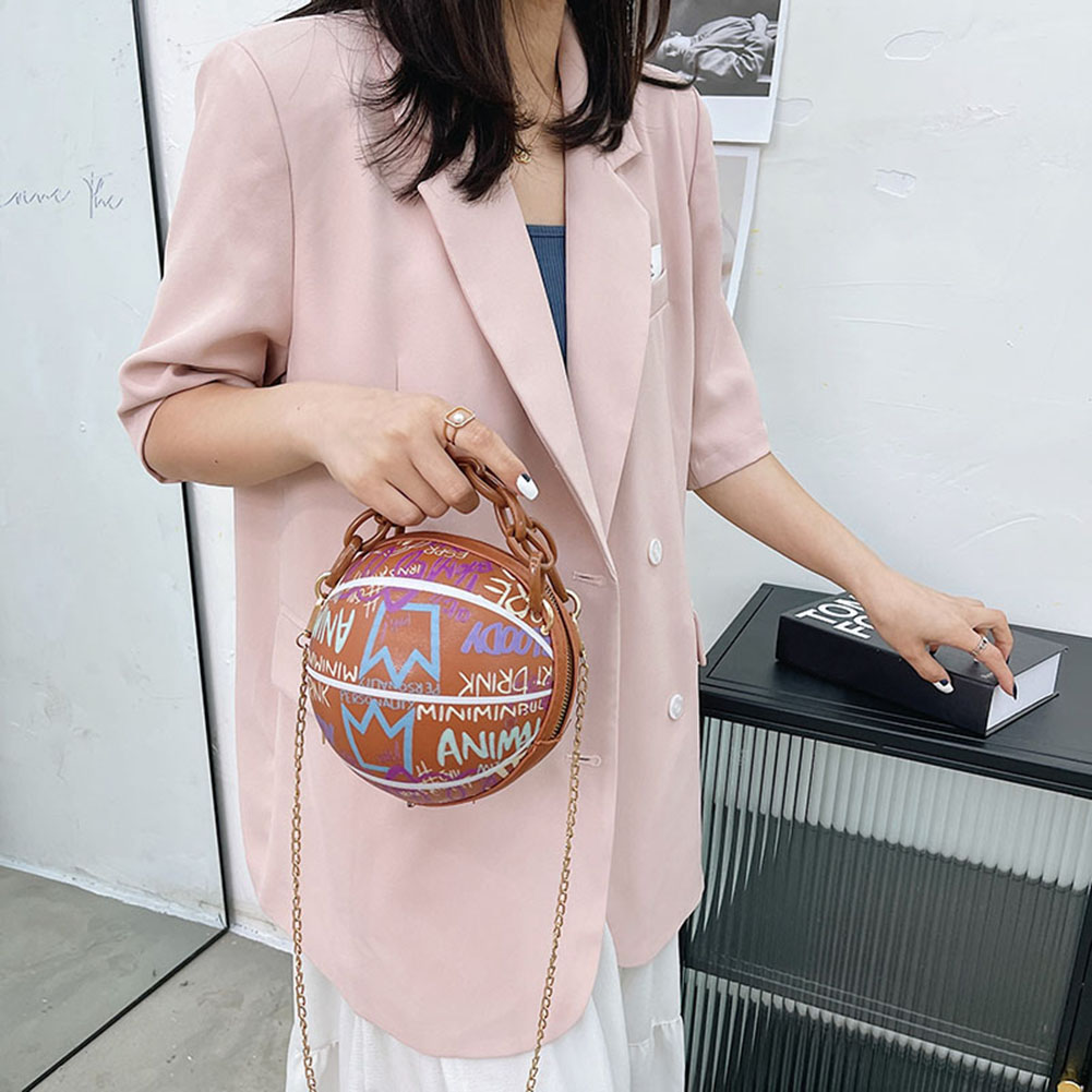 Stylish Graffiti Basketball Handbag