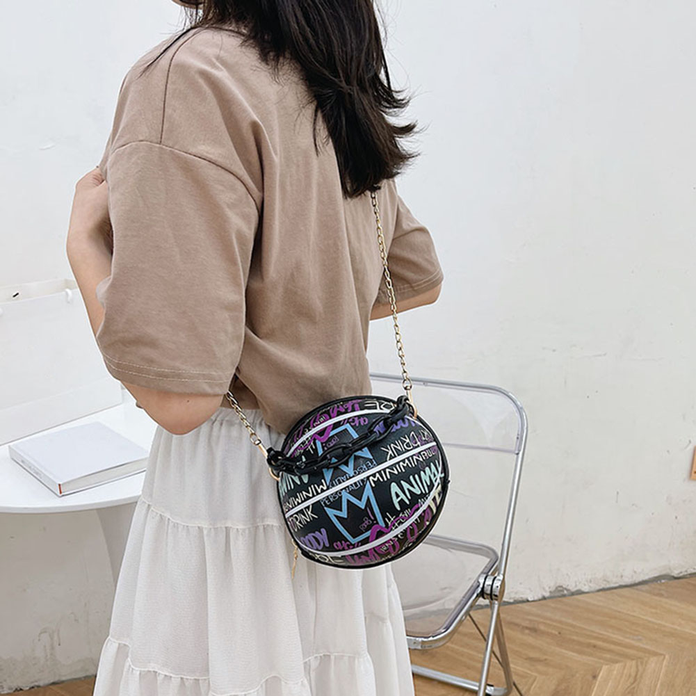 Stylish Graffiti Basketball Handbag