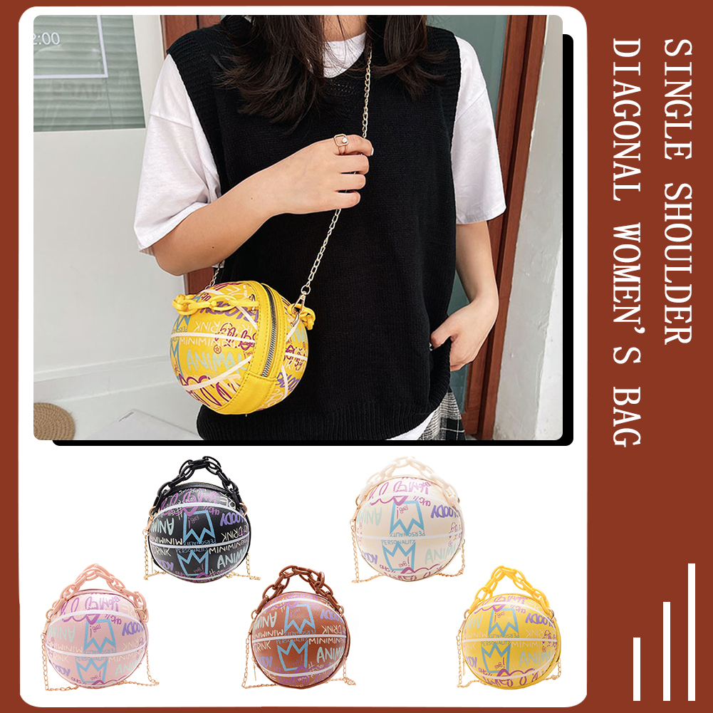 Stylish Graffiti Basketball Handbag