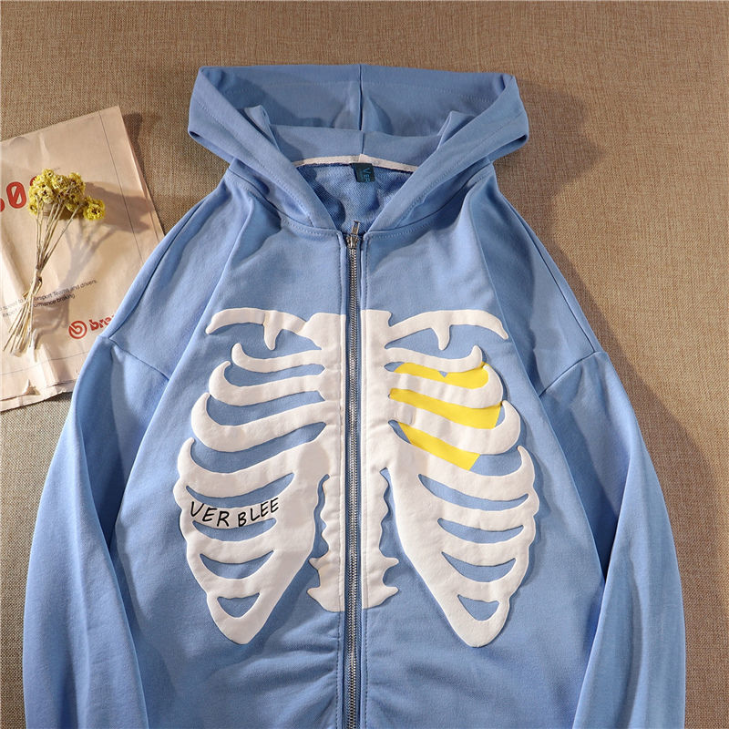 Stylish Hooded Skeleton Jacket Stylish Hooded Skeleton Jacket