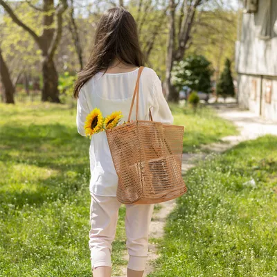 Stylish Mesh Beach Shoulder Bag