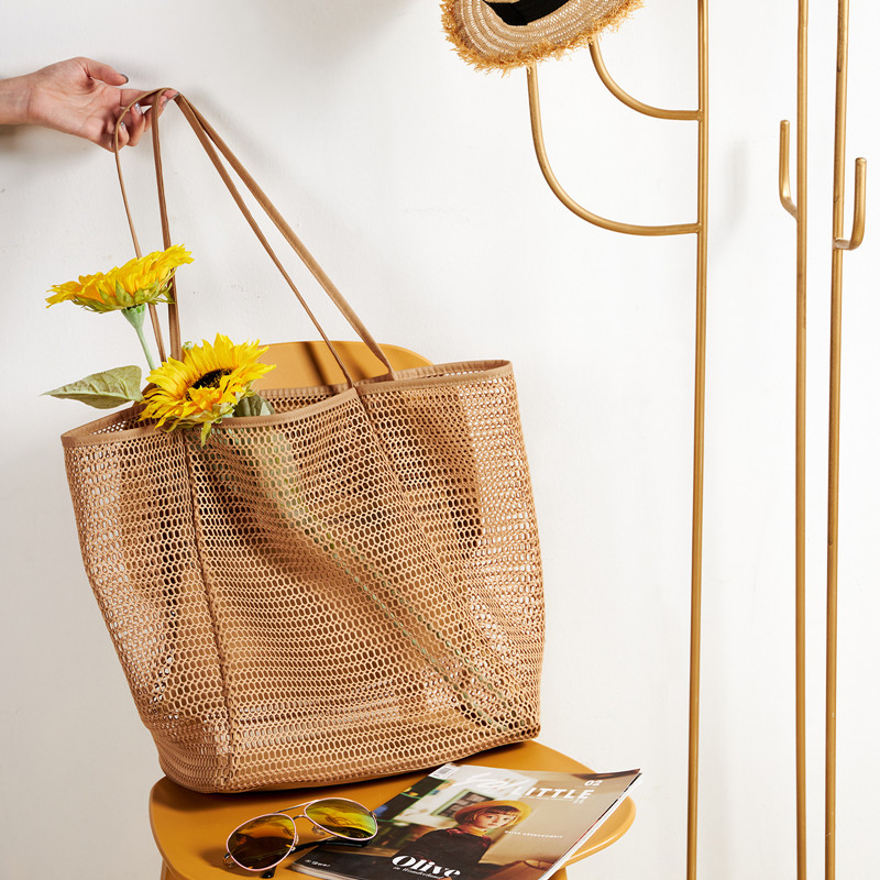 Stylish Mesh Beach Shoulder Bag