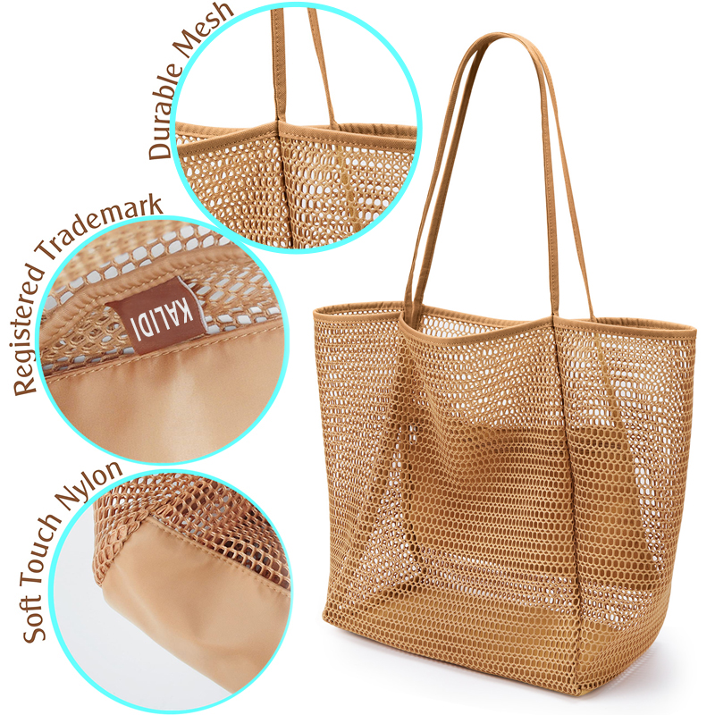 Stylish Mesh Beach Shoulder Bag