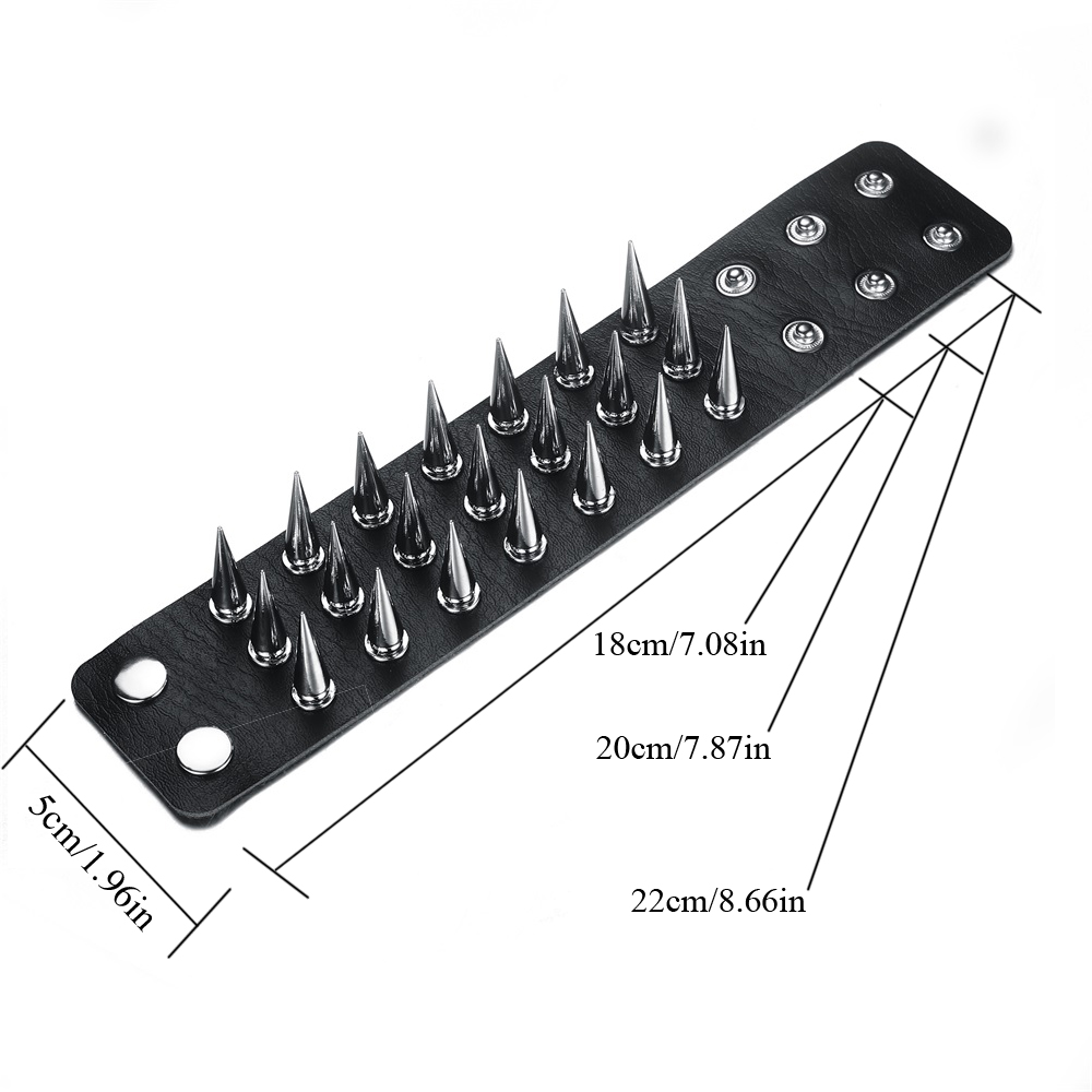 Stylish Punk Accessory Spiked Bracelet Stylish Punk Accessory Spiked Bracelet