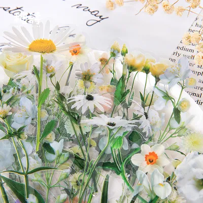 Stylish Scrapbooking Floral Stickers (40 pcs)
