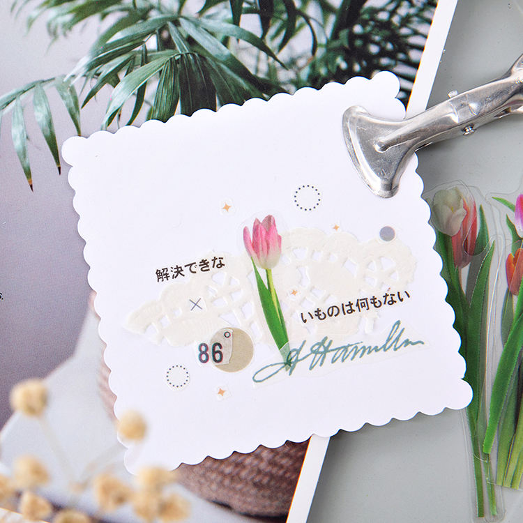 Stylish Scrapbooking Floral Stickers (40 pcs)