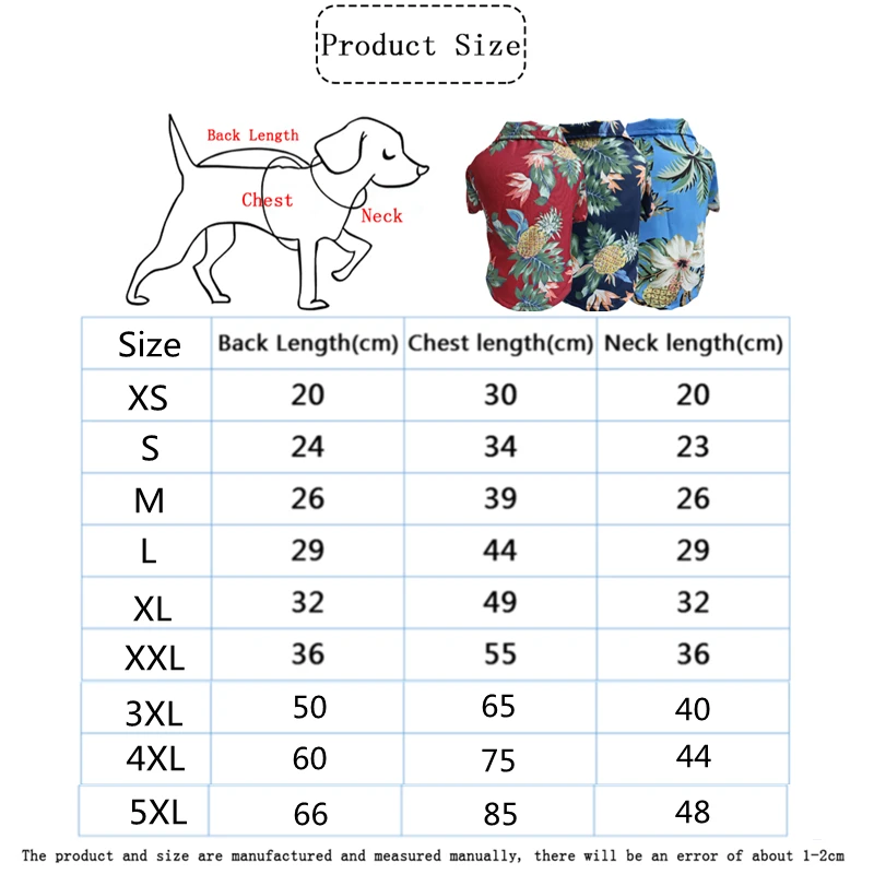 Stylish Summer Print Design Dog Aloha Shirt
