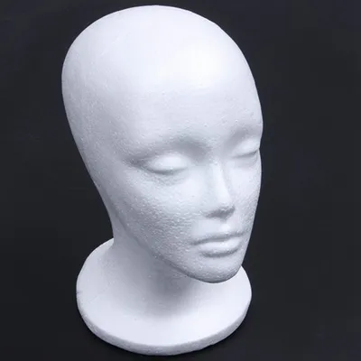 Styrofoam Mannequin Head Display