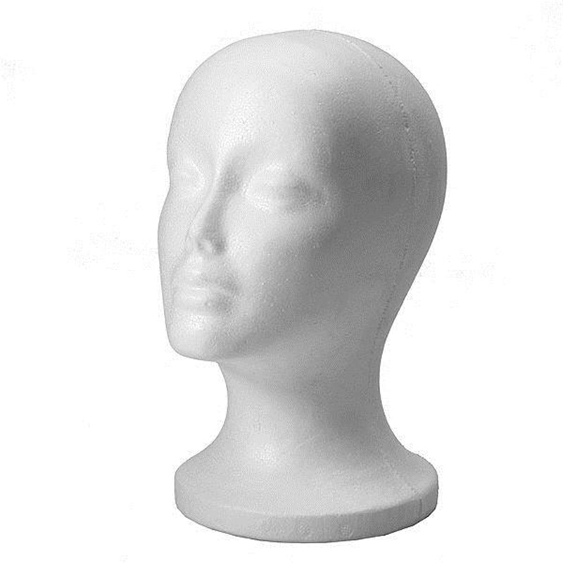 Styrofoam Mannequin Head Display