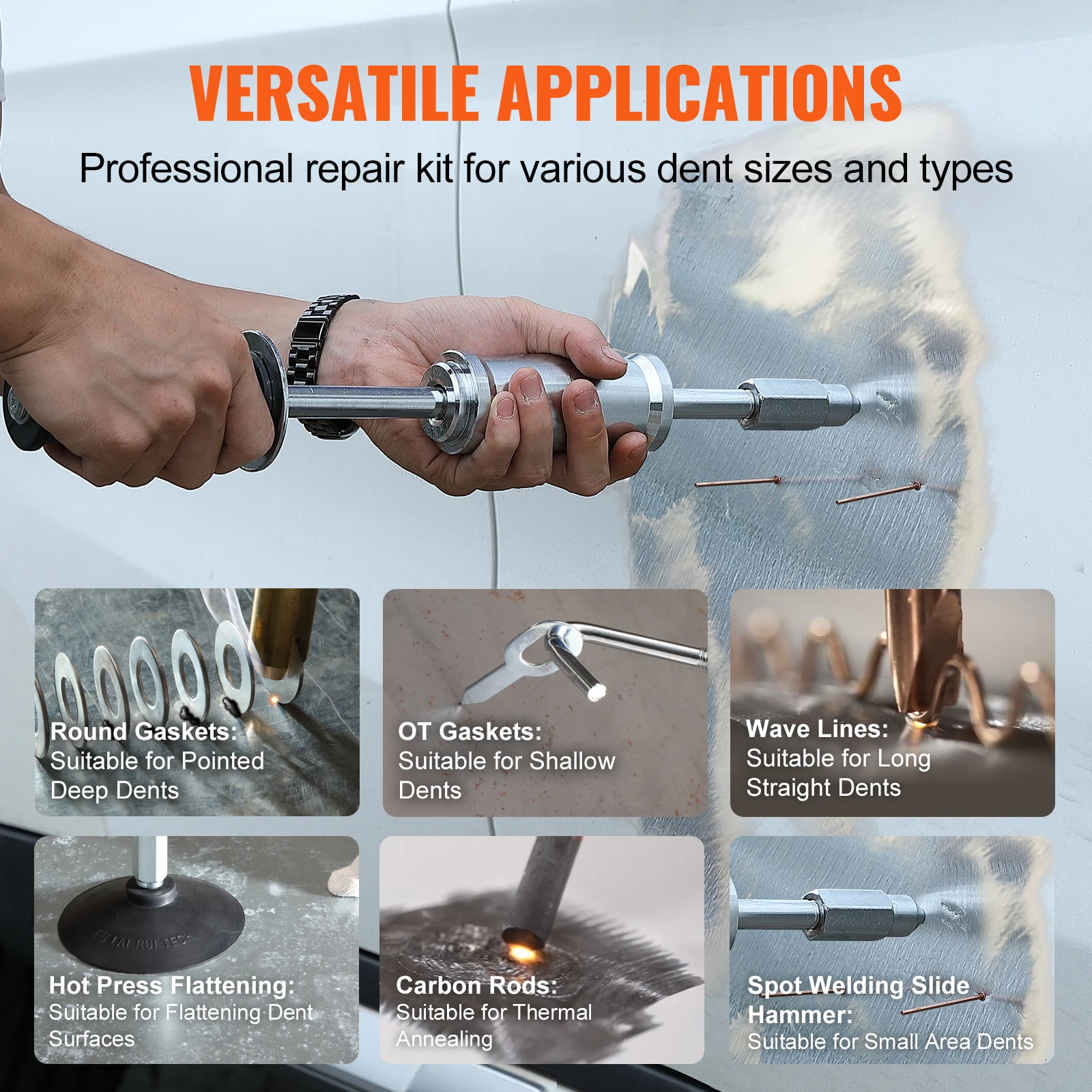 SucceBuy Stud Welder Dent Repair Kit 3KW Spot Welder Auto Body Welding Dent Puller Machine Welding Accessories for Car SucceBuy Stud Welder Dent Repair Kit 3KW Spot Welder Auto Body Welding Dent Puller Machine Welding Accessories for Car