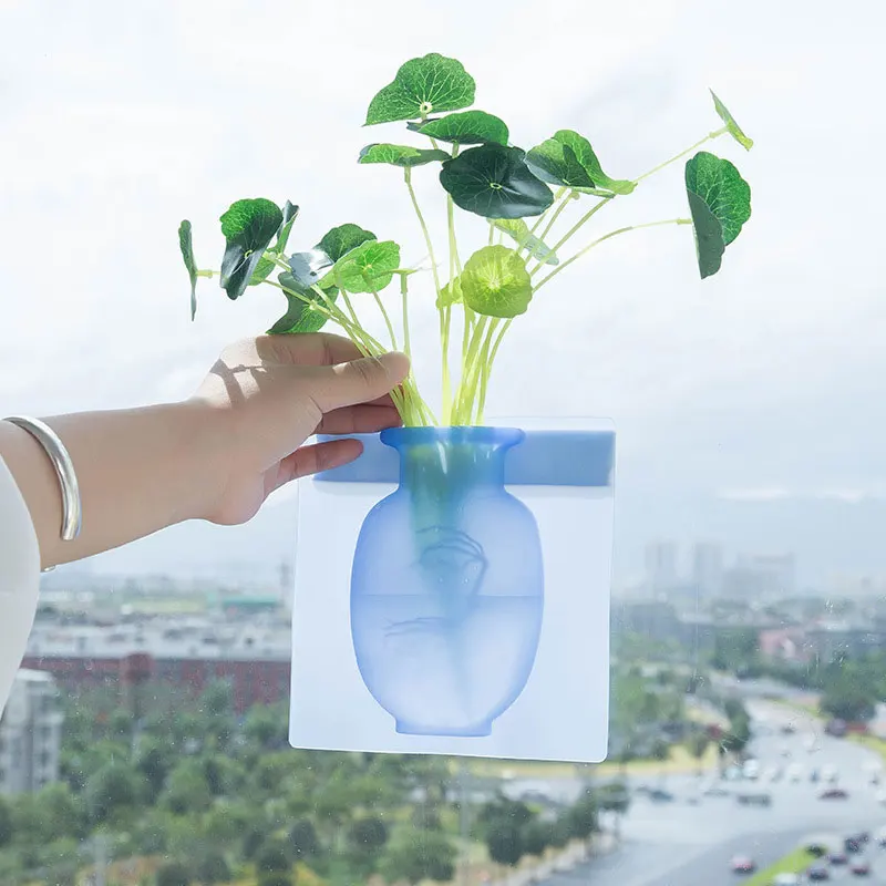 Sucker Silicone Vase Office Home Decorations Accessories Sticky Magic Flower Vase For The Wall Glass Fridge and Windows Sucker Silicone Vase Office Home Decorations Accessories Sticky Magic Flower Vase For The Wall Glass Fridge and Windows