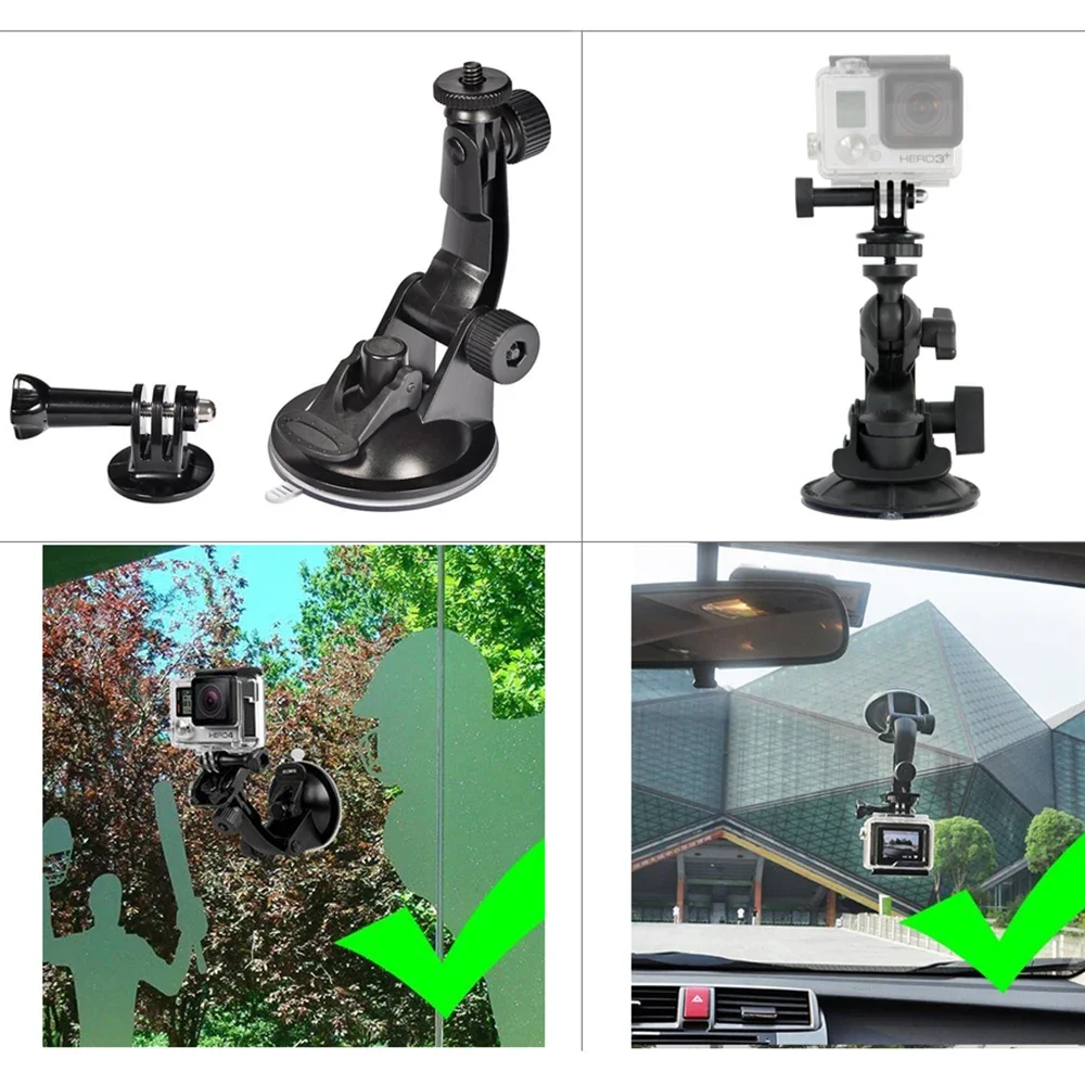 Suction Cup Car Mount Optional Bike Motorbike Mount for GoPro Hero Accessories for Xiaomi Yi Sjcam Eken Suction Cup Car Mount Optional Bike Motorbike Mount for GoPro Hero Accessories for Xiaomi Yi Sjcam Eken