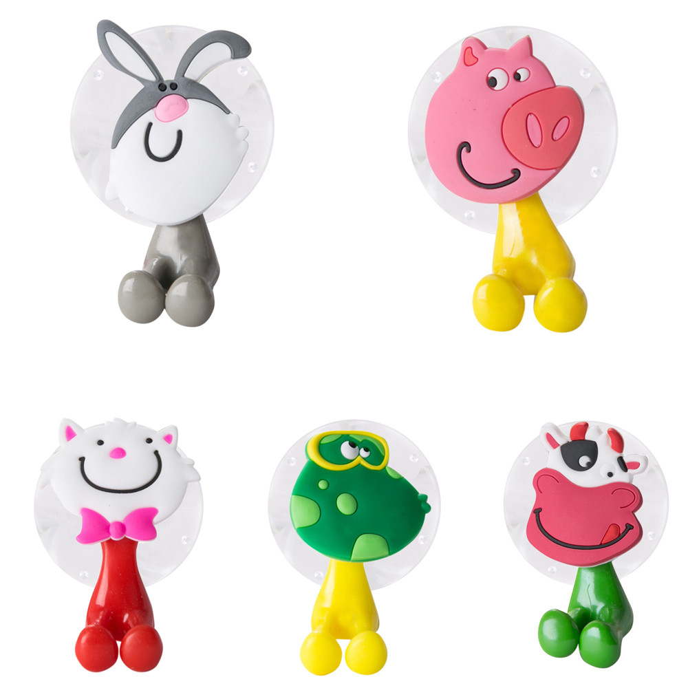Suction Cup Hooks Toothbrush Holder