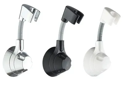Suction Cup Shower Holder Adjustable Shower Head Holder Nozzle Handheld Holder Punch-Free Multi Angle Rotation Shower