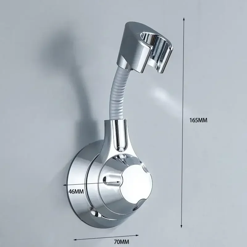 Suction Cup Shower Holder Adjustable Shower Head Holder Nozzle Handheld Holder Punch-Free Multi Angle Rotation Shower
