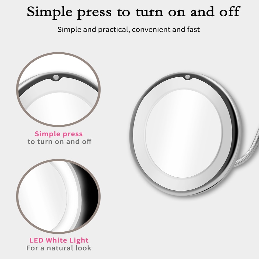Suction Mirror Flexible and Magnifying