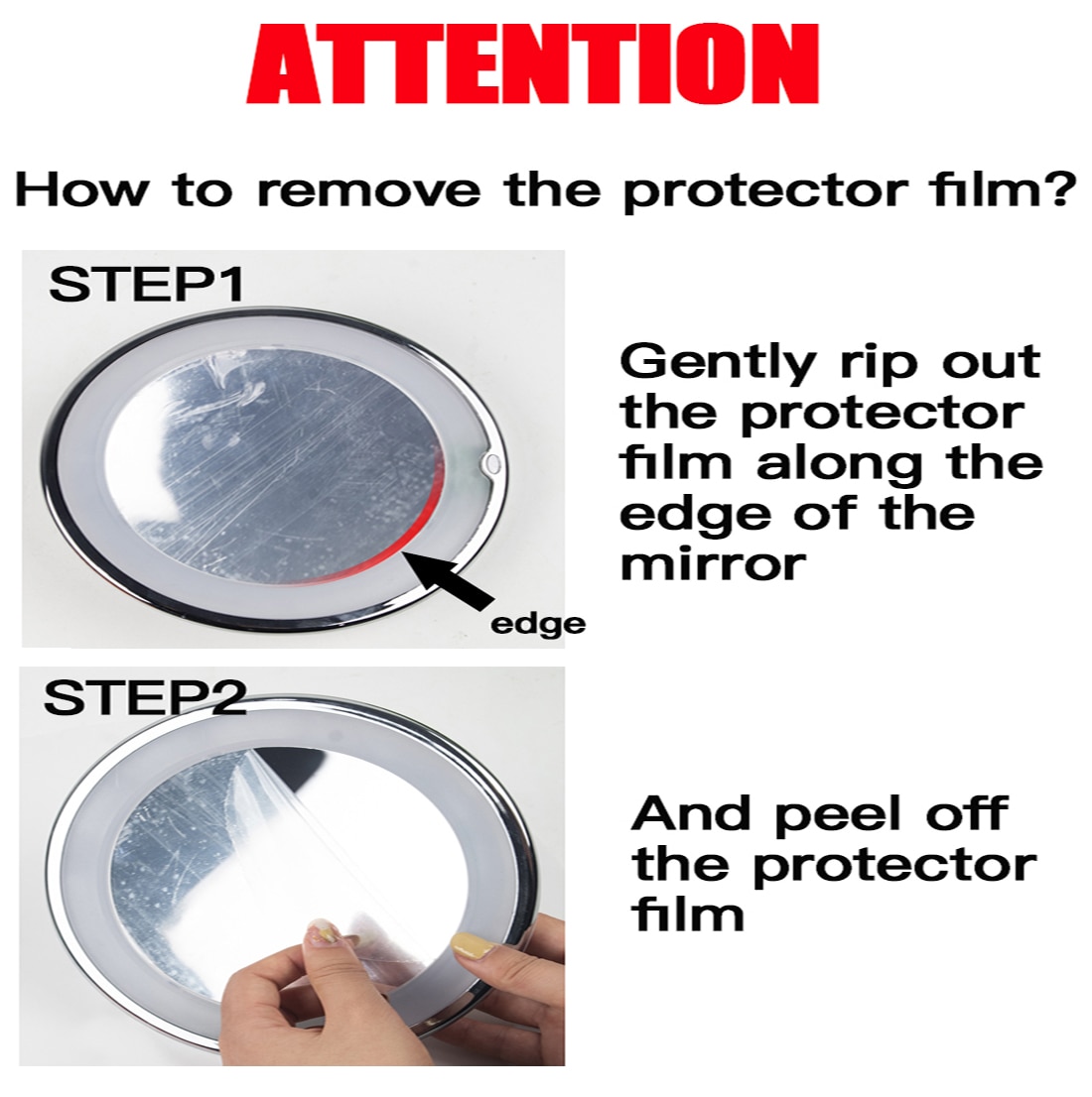 Suction Mirror Flexible and Magnifying