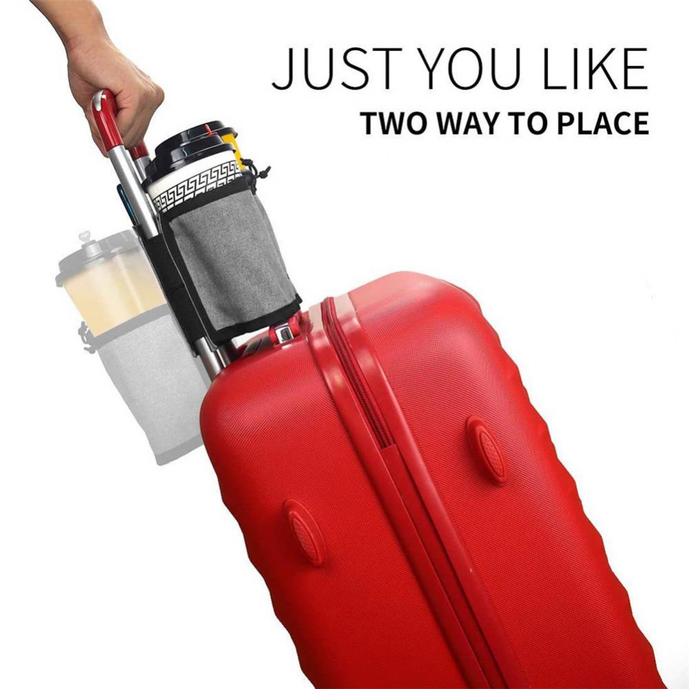 Suitcase Cup Holder with Back Pocket Suitcase Cup Holder with Back Pocket