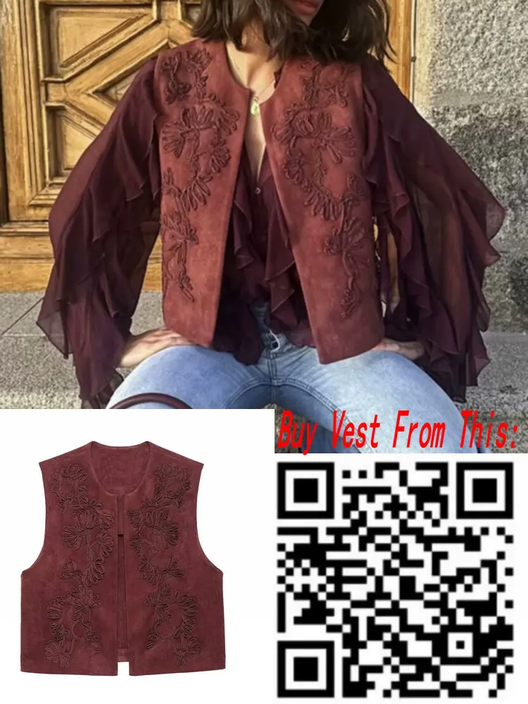 Summer Chic Women's Elegant Loose Long Sleeve Layered Shirts Office Lady Vintage V-neck Translucent Tierred Ruffles