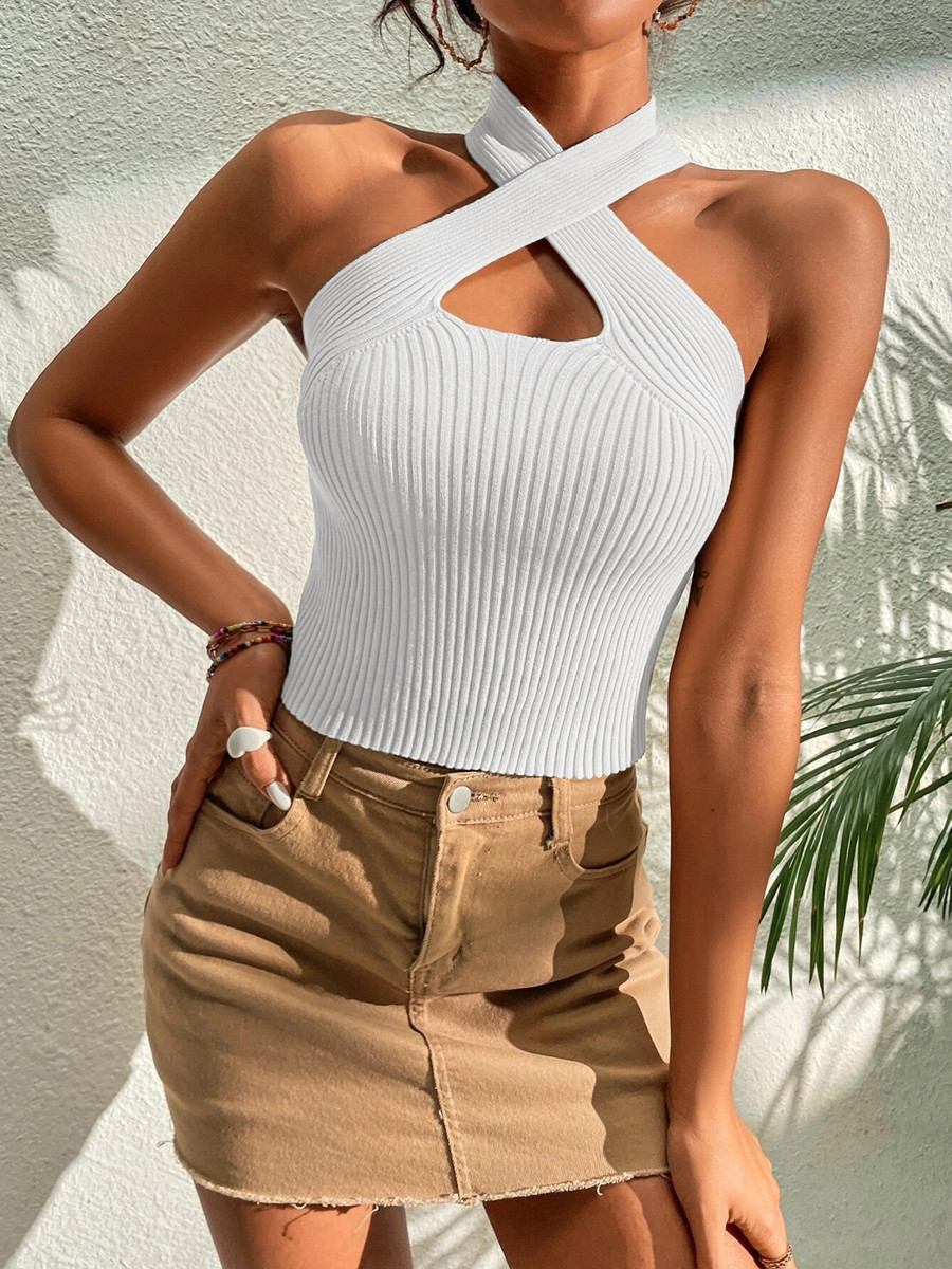 Summer Fashion Criss Cross Crop Top Summer Fashion Criss Cross Crop Top