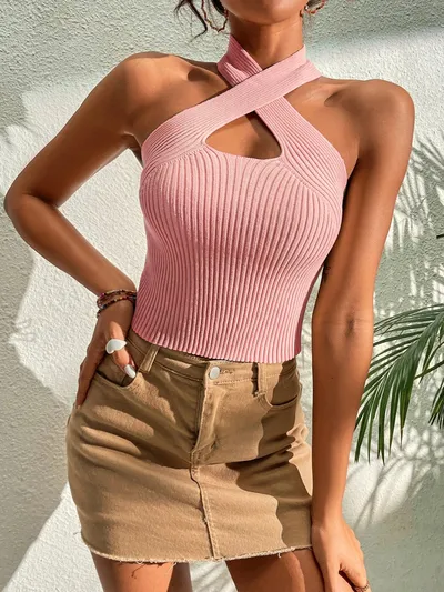 Summer Fashion Criss Cross Crop Top Summer Fashion Criss Cross Crop Top
