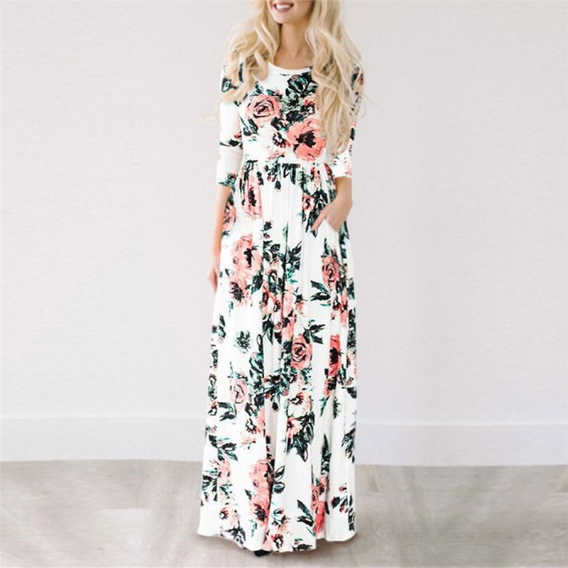 Summer Floral Bohemian Dress