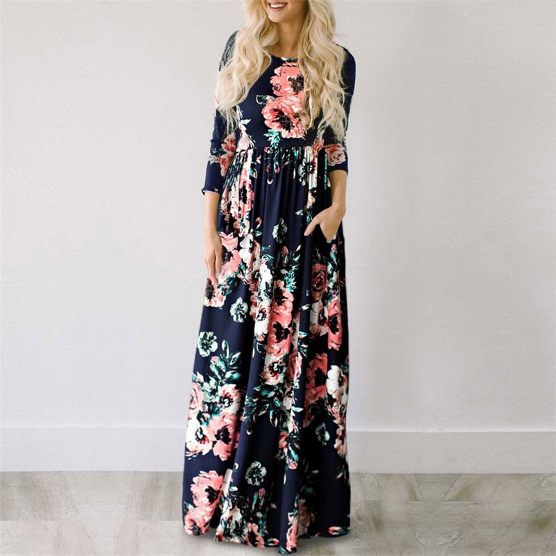 Summer Floral Bohemian Dress