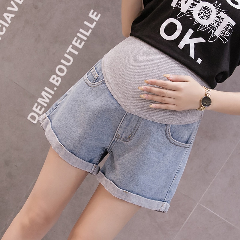Summer Maternity Denim Shorts