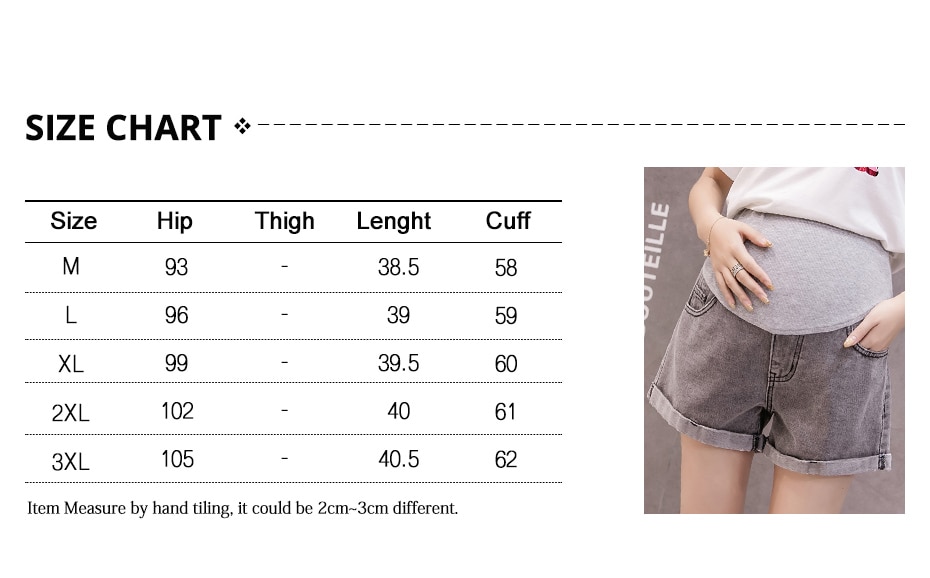 Summer Maternity Denim Shorts
