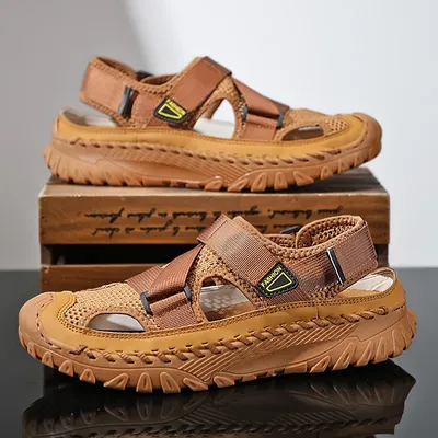 Summer Men Sandals Genuine Leather Mens Casual Shoes Outdoor Men Leather Sandals for Men Beach Shoes Roman mens Shoes Summer Men Sandals Genuine Leather Mens Casual Shoes Outdoor Men Leather Sandals for Men Beach Shoes Roman mens Shoes