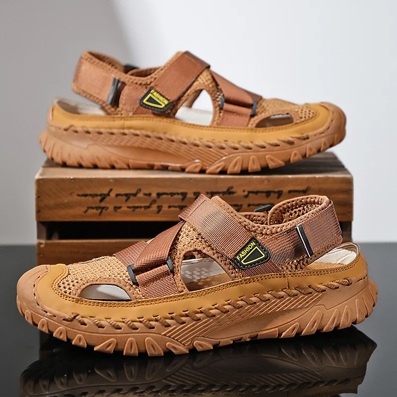 Summer Men Sandals Genuine Leather Mens Casual Shoes Outdoor Men Leather Sandals for Men Beach Shoes Roman mens Shoes Summer Men Sandals Genuine Leather Mens Casual Shoes Outdoor Men Leather Sandals for Men Beach Shoes Roman mens Shoes
