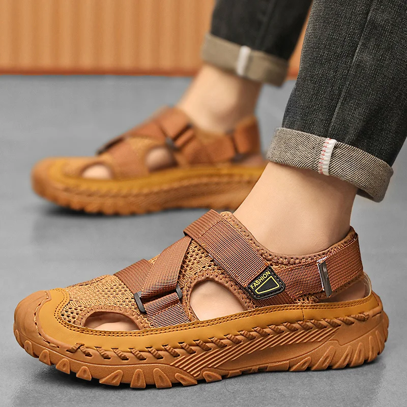Summer Men Sandals Genuine Leather Mens Casual Shoes Outdoor Men Leather Sandals for Men Beach Shoes Roman mens Shoes Summer Men Sandals Genuine Leather Mens Casual Shoes Outdoor Men Leather Sandals for Men Beach Shoes Roman mens Shoes