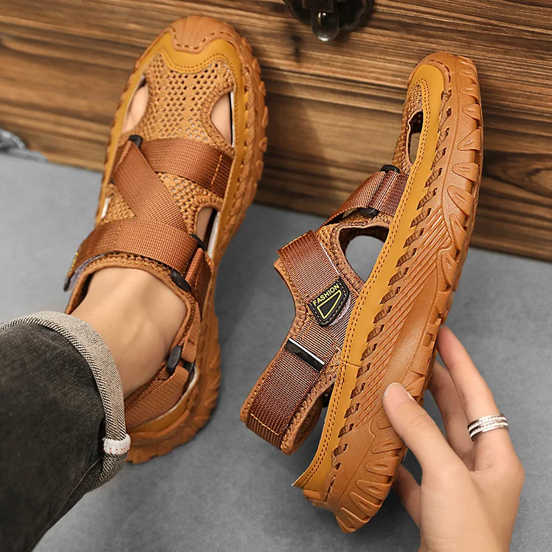 Summer Men Sandals Genuine Leather Mens Casual Shoes Outdoor Men Leather Sandals for Men Beach Shoes Roman mens Shoes Summer Men Sandals Genuine Leather Mens Casual Shoes Outdoor Men Leather Sandals for Men Beach Shoes Roman mens Shoes