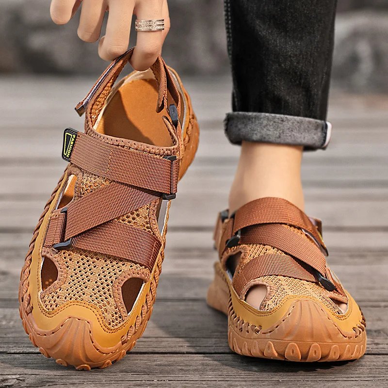 Summer Men Sandals Genuine Leather Mens Casual Shoes Outdoor Men Leather Sandals for Men Beach Shoes Roman mens Shoes Summer Men Sandals Genuine Leather Mens Casual Shoes Outdoor Men Leather Sandals for Men Beach Shoes Roman mens Shoes