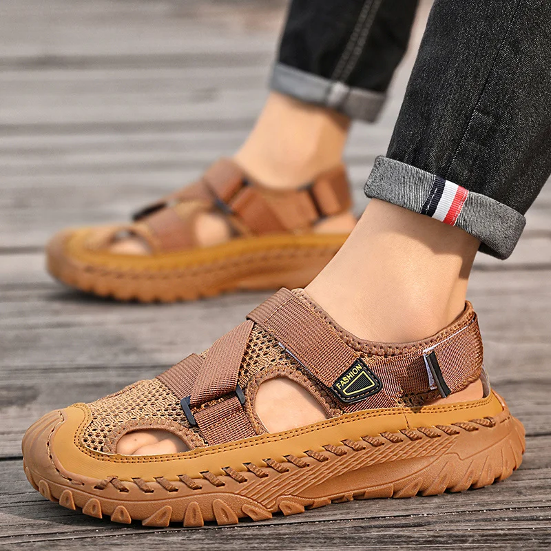 Summer Men Sandals Genuine Leather Mens Casual Shoes Outdoor Men Leather Sandals for Men Beach Shoes Roman mens Shoes Summer Men Sandals Genuine Leather Mens Casual Shoes Outdoor Men Leather Sandals for Men Beach Shoes Roman mens Shoes