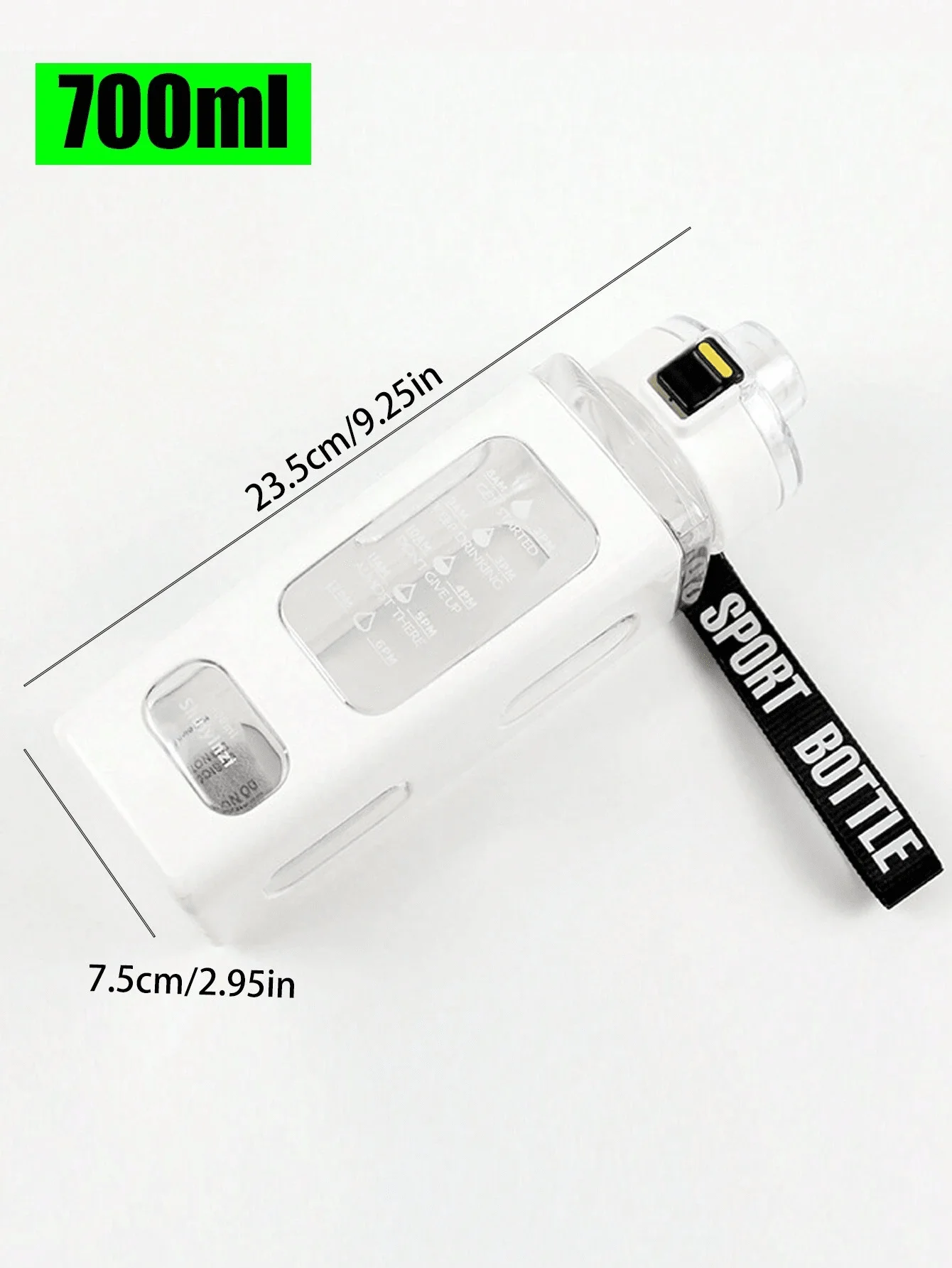 Summer Sports Water Cup Square Portable Straw Bottle Large Capacity Plastic Beverage Summer Sports Water Cup Square Portable Straw Bottle Large Capacity Plastic Beverage