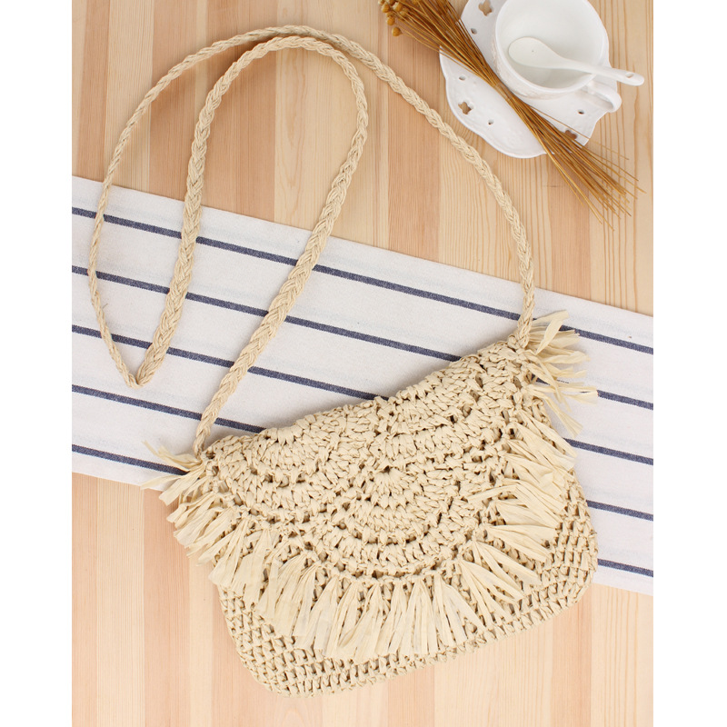 Summer Straw Sling Bag