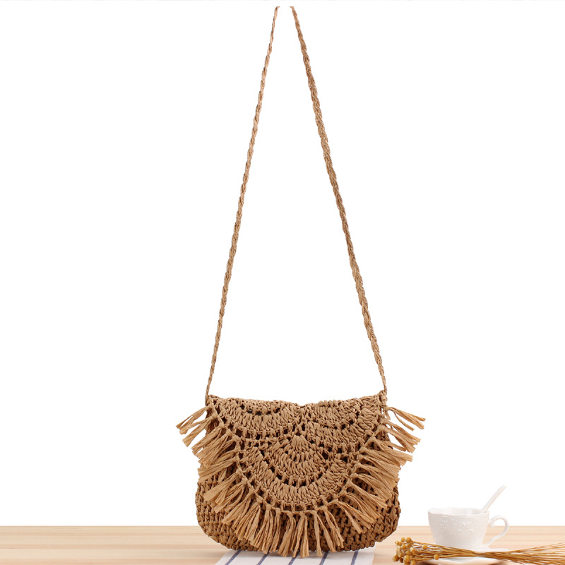 Summer Straw Sling Bag