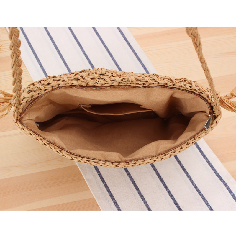Summer Straw Sling Bag