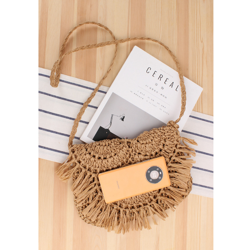 Summer Straw Sling Bag