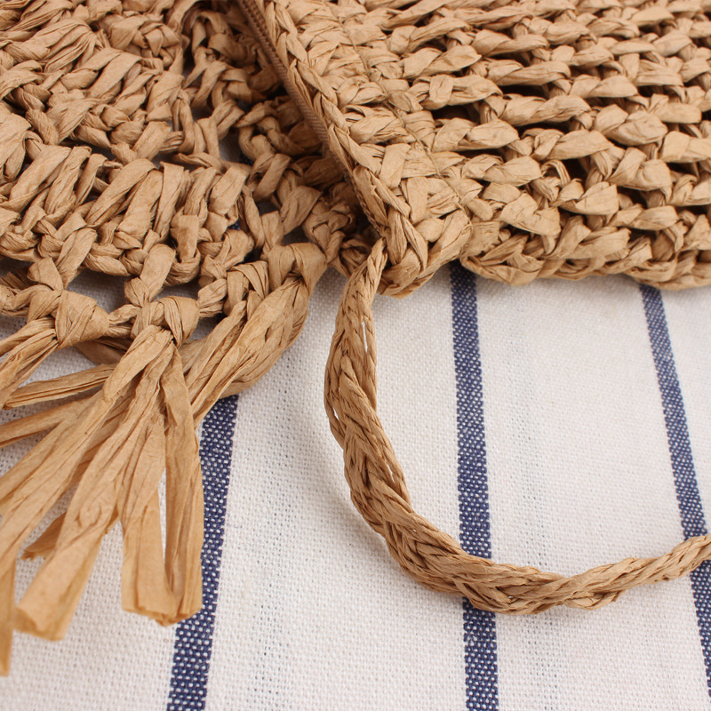 Summer Straw Sling Bag