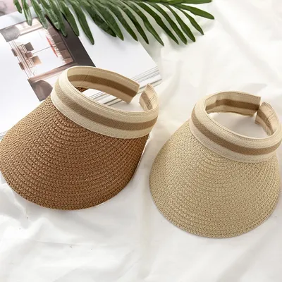 Summer Straw Visor for Women