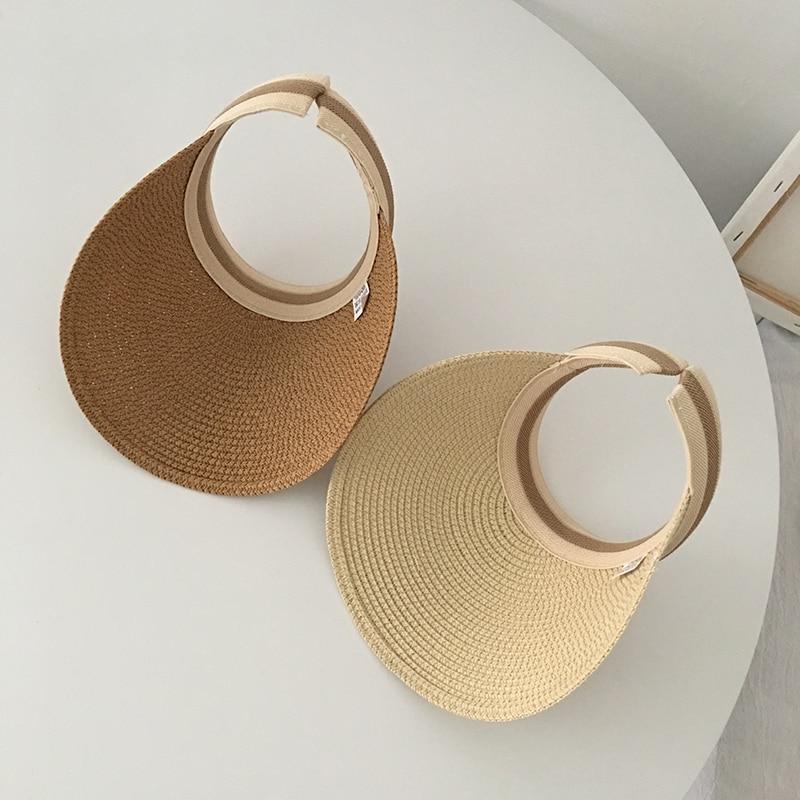 Summer Straw Visor for Women
