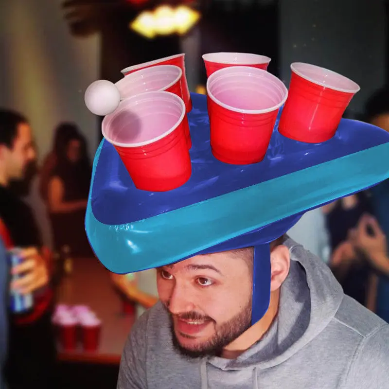 Summer Toy Pool Party Inflatable Hat Ball Throwing Game Inflatable Hat Floating Drainage Game Beer Party Competition Summer Toy Pool Party Inflatable Hat Ball Throwing Game Inflatable Hat Floating Drainage Game Beer Party Competition