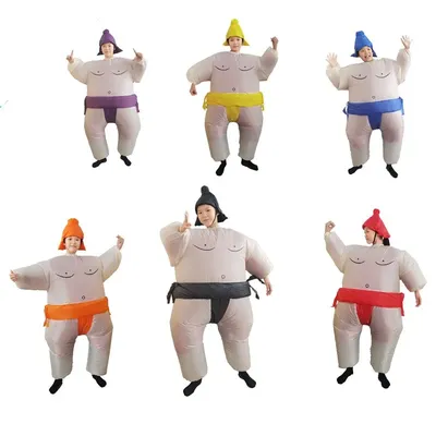 Sumo Wrestler Costume Inflatable Suit Blow Up Outfit Cosplay Party Dress for Kid and Adult Sumo Wrestler Costume Inflatable Suit Blow Up Outfit Cosplay Party Dress for Kid and Adult
