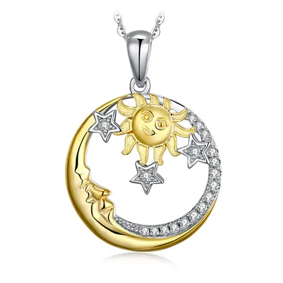 Sun And Moon Necklace Pendant