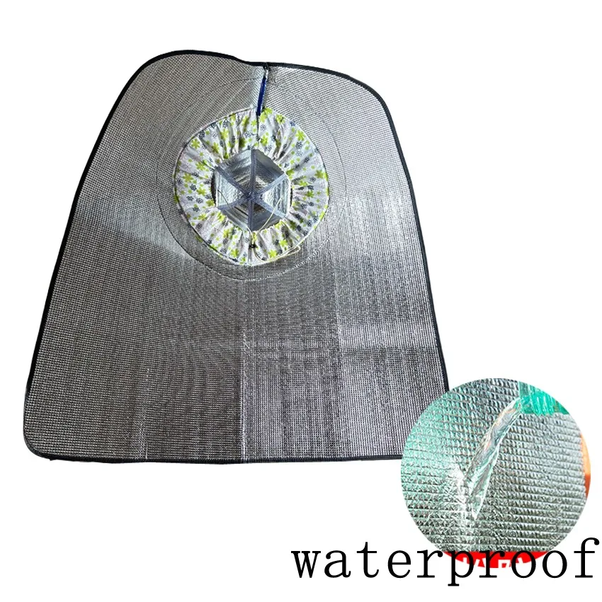 Sun and Rain Protection Hooded Cape – Breathable UV Hat for Farming/Gardening – One piece outdoor hat Fishing cap